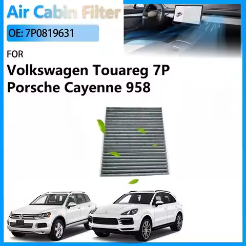 HEPA Auto Air Conditioning Cabin Filter For Volkswagen VW Touareg 7P MK2 3.0T Porsche Cayenne 958 3.