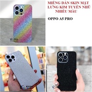 Oppo A5 A5 Pro A5i A5i Pro A6 Pro multicolored glitter back sticker