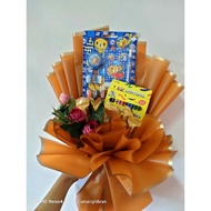 Bouquet Alat Tulis dan Coklat