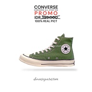 Converse Original 100 Sepatu Pria Wanita Converse Chuck Taylor 70s Green Army High BNIB100%