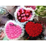 Bouquet (50-60-70-99)velvet rose chiffon flowers