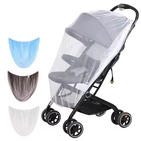 1/2Pcs Universal Full Face Baby Stroller Mosquito Net Breathable Mesh Mosquito Proof Cover