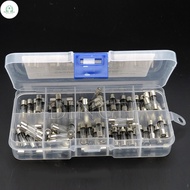 GD 100PCS 5x20mm Quick Blow Glass Tube Fuse Assorted Kit Fast Blow Glass Fuses 250V 0.25A 0.5A 1A 2A