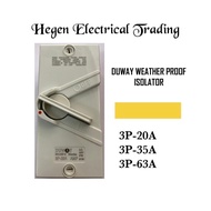 DUWAY 3POLE 3PHASE ISOLATOR 20A/35A/63A