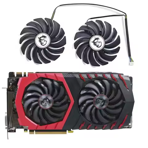 2PCS PLD10010S12HH DC12V 0.40A 4PIN FOR MSI RX470 480 570 580 GTX1080Ti 1080 1070 1060 GAMING Graphi