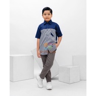KEMEJA One Set Arhan Top Shirt and Chinos Pants Streetwear Boys' Clothing By G-co production