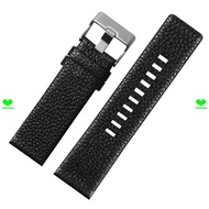 Watch Strap [Dissai] Genuine Leather Watch Strap Unisex DZ4323 DZ1657 DZ4344 Cowhide Bracelet 24 26 