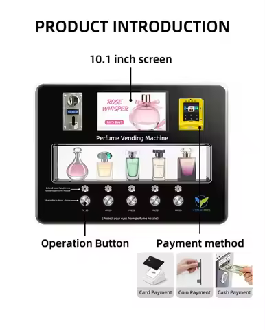 Deposit Factory Direct Sale Global Seller Smart Machine for Public Mall Perfume Spray Vending Machin