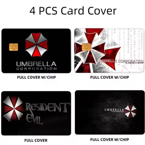 Game R-Resident E-Evil U-Umbrella C-Corporation 1 Set Of 4 Pcs Shell Ultra Thin No Fade Sticker Skin