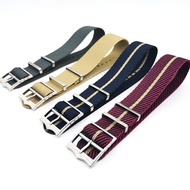 20mm 22mm Nylon Watch Strap French Troops Parachute Bag Military Watch Bands for Tudor Strap Bracelet