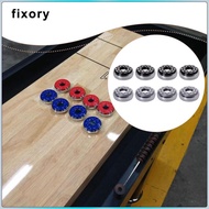 fixory Set of 8 Shuffleboard Pucks for Competitive Play, Dia 2.3inch with Beveled Design Accessories