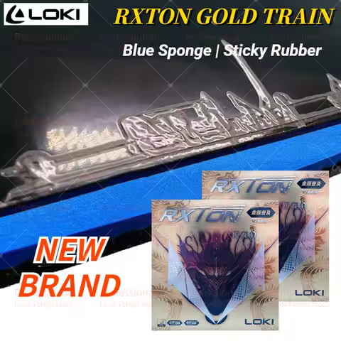 Original LOKI RXTON 1 Train Gold Version Table Tennis Rubber Fast Attack Ping Pong Blue Sponge Stick