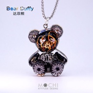 MOCHI Original Cyberpunk Style Romantic Exquisite Duffy Bear Necklace Unique Trendy Keychain Car Acc