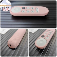 Strongaroetrtr Soft Silicone Case For 2020 Chromecast 4k Snow Remote Protective Cover Non-slip For C