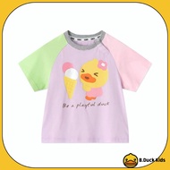 Duck Pattern T-shirt [GENUINE-B DUCK] Purple for Girls - Genuine B DUCK Product