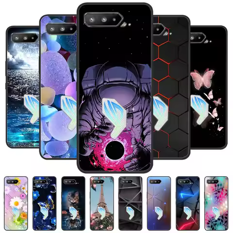 For ASUS ROG Phone 5 ZS673KS Case Shockproof Soft silicone TPU Back Cover For Asus ROG Phone 5S ZS67