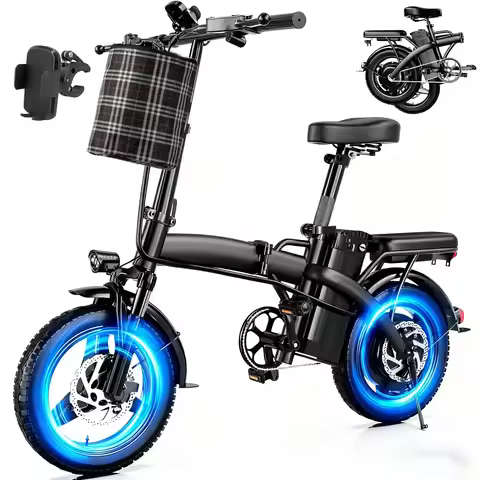 Folding Electric Bike for Adults 500w Brushless Motor | 48V Removable Battery | 19.88 Mph Speed | PA