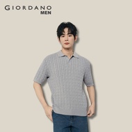 [Online Exclusive - Korea Collection] Giordano Men Jacquard Polo Neck Sweater Shirt