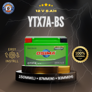 OSIMA GTX7A Sealed Motorcycle Battery | 12V Dry Cell | YTX7A | SYM VF3i JETPOWER BENELLI WMOTO ES125