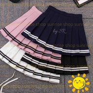 Skirt TENNIS LIST Line STRIPES TENNIS SKIRT MINI PLEATED KOREAN SKIRT jhd