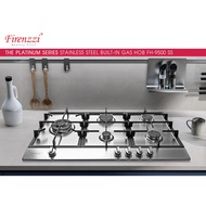 Firenzzi Italian Designer 5 burners Stainless Steel Built-in Gas Hob FREE S/S Pot (Bubble Wrapping +