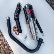 Akrapovic carbon 51mm racing exhaust for Brixton 150 gpx legend 150 R15 v2/v2 y15zr Raider 150 carb/