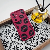 For Motorola MOTO G86 G06 G85 G64 E15 Silicone Trendy Lips Print Casing Full Protective Cover Case