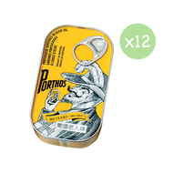 罐頭食品 葡國老人牌欖油沙甸魚 #12410008 (12罐裝 x 125g) (黃色罐)  Porthos Sardines in Olive Oil