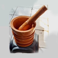 Wooden Mortar and Pestle, Wooden Mortar and Pestle, Large Lathe