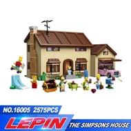 New LEPIN 16005 2575Pcs the Simpsons House Model Building Block Bricks Compatible 71006 Boy gift Lee