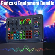 Sound Card Live Streaming Audio Mixer DSP Chip Bluetooth Interface