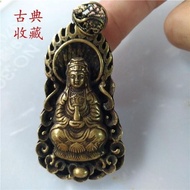 Antique Magazine Retro Guanyin Pendant Nanwu Guanyin Fuyou Peace Atmosphere Men's Pendant 3.28