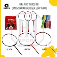 Apacs Virtuoso Light Original Badminton Racket Bonus Strings And Drawstring Bag