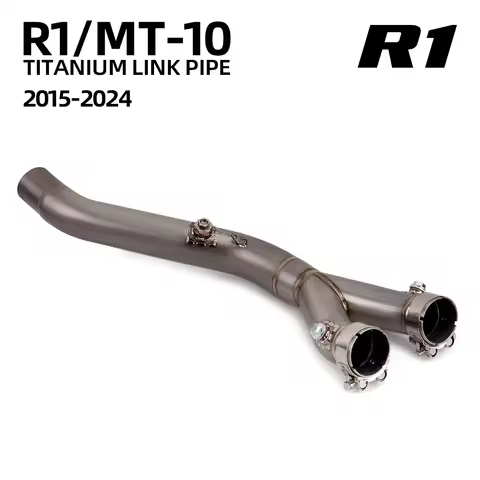 Motorcycle Exhaust Middle Link Pipe Original Interface Connect Muffler For Yamaha YZF-R1/R1M MT10 MT