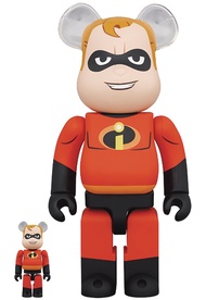 The Incredibles: Mr. Incredible 100% and 400% Be@rbrick Figure 2-Pack