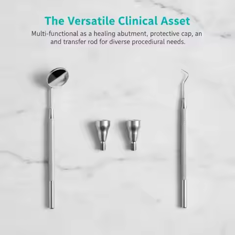 Dental Implant Healing Abutments Precision Machined Multiple Sizes Fit OSSTEM Regular Mini for Denta