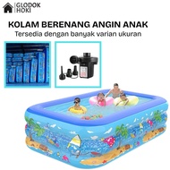 GH - jumbo Children's Inflatable Swimming Pool 3 Rings and Large Inflatable Baby Family Inflatable S