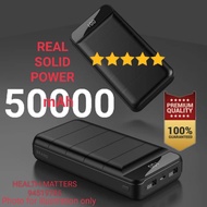 ♥️🇸🇬50000mah powerbank real capacity 50K powerbank big capacity power bank portable charger. CE, FCC, RoHS Certified