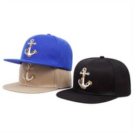 Topi lelaki Cap lelaki Topi Style retro Topi Snapback Topi Mancing Logo Sauh Sulam Topi Sailor