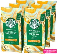 <英國直送> 星巴克咖啡豆 Starbucks Blonde Espresso Roast Coffee Beans 6 x 200g Bag -  阿拉伯咖啡豆 Arabica 原粒 特濃咖啡 烘焙