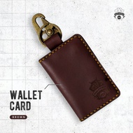 GANTUNGAN Leather Wallet Keychain STNK SIM or E-TOLL CRAFT014