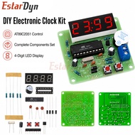 Estardyn AT89C2051 4 Bits LED Digital Electronic Clock DIY Kit Soldering Practice Learning Kit