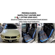 [JME CUSHION] PERODUA KANCIL (660 / 850) FITTING SEWN LEATHER SEAT *JAHIT MATI SEAT*