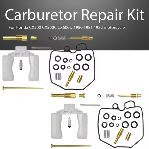 2 Set Carburetor Repair Rebuild Kit for Honda CX500 CX500C CX500D 1980 1981 1982 motorcycle