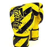 Fairtex Boxing Gloves BGV14Y Yellow-Black  8,10,12,14,16 oz  Sparring MMA K1 นวมซ้อมชก แฟร์แท็ค สีเหลือง คาดดำ