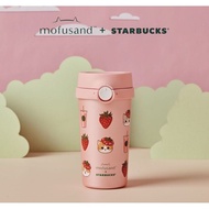 Mofusand + Starbucks Strawberry tumbler bottle (12oz)