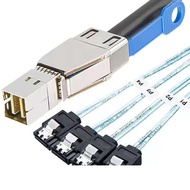12Gminisas Cable SFF8644 to 4 * sata Server Array Card Adapter Cable Motherboard Extension Cable
