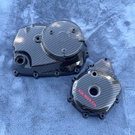 ฝาครอบแคร้งแท้เวฟ125 S R I บังลม หุ้มฟีล์มลอยน้ำลายแคฟล่า Honda Wave125 ฝาครัชเวฟ ฝาเครื่องเวฟ125