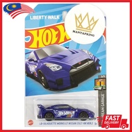 Hot Wheels LB-Silhouette Works GT Nissan 35GT-RR Ver.2 Dark Blue hotwheels lbwk nissan gtr r35 biru 