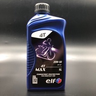 FREE ELF STICKERELF 4T MAX 20W-50 (1L) ELF 20W50 20W 50 MINYAK HITAM ELF 20W 50